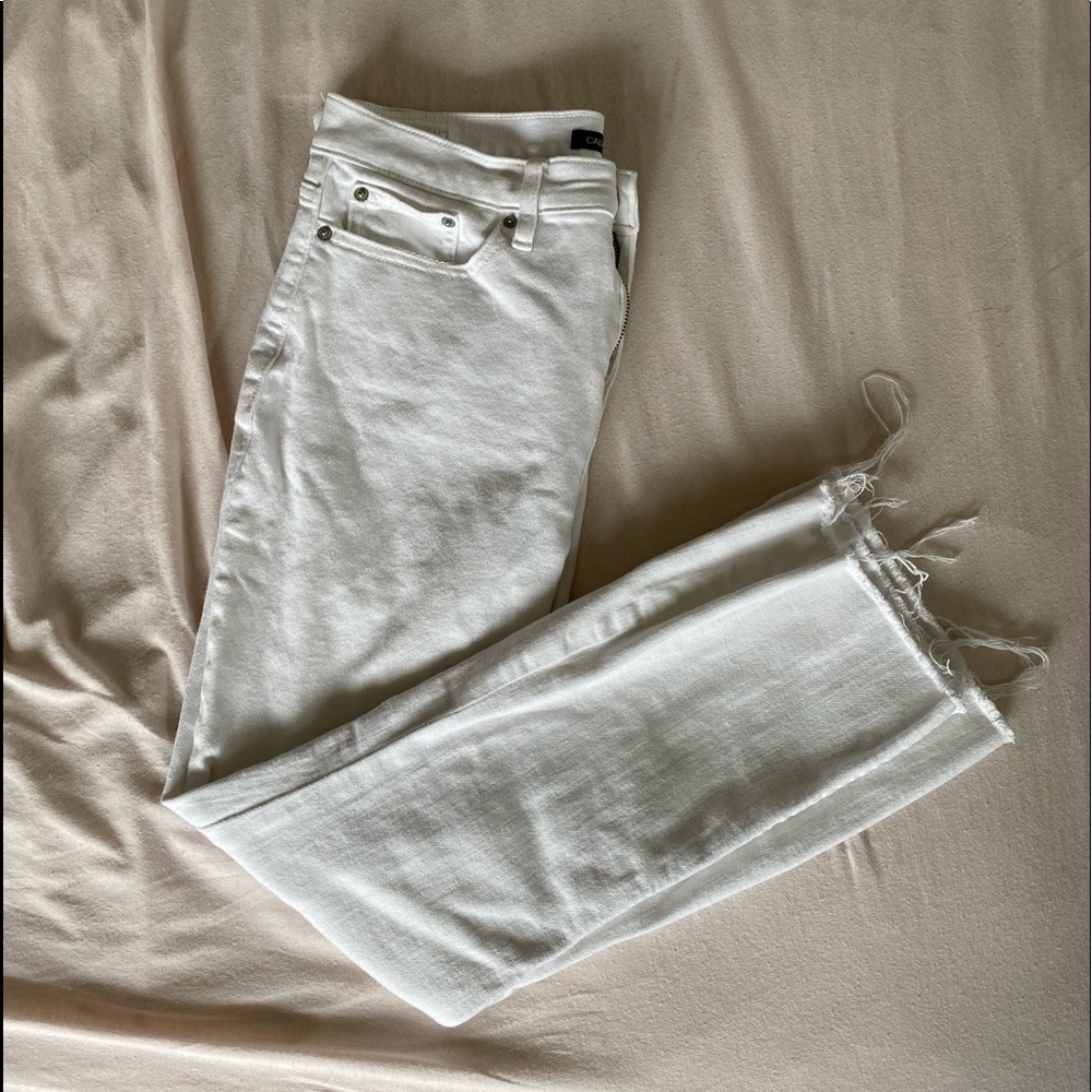 White Calvin Klein Bootcut Jeans